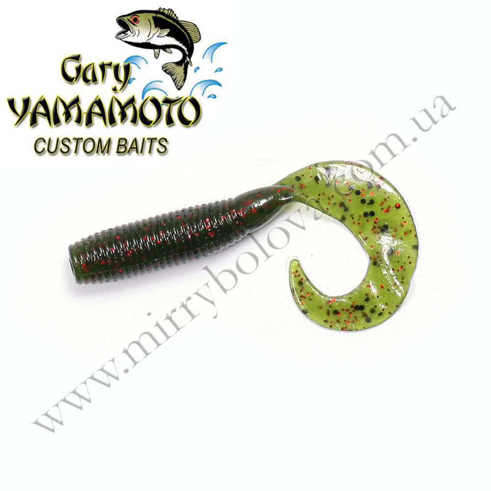 Силікон Gary Yamamoto Single Tail Grub 4" 20pc #Fire Craw
