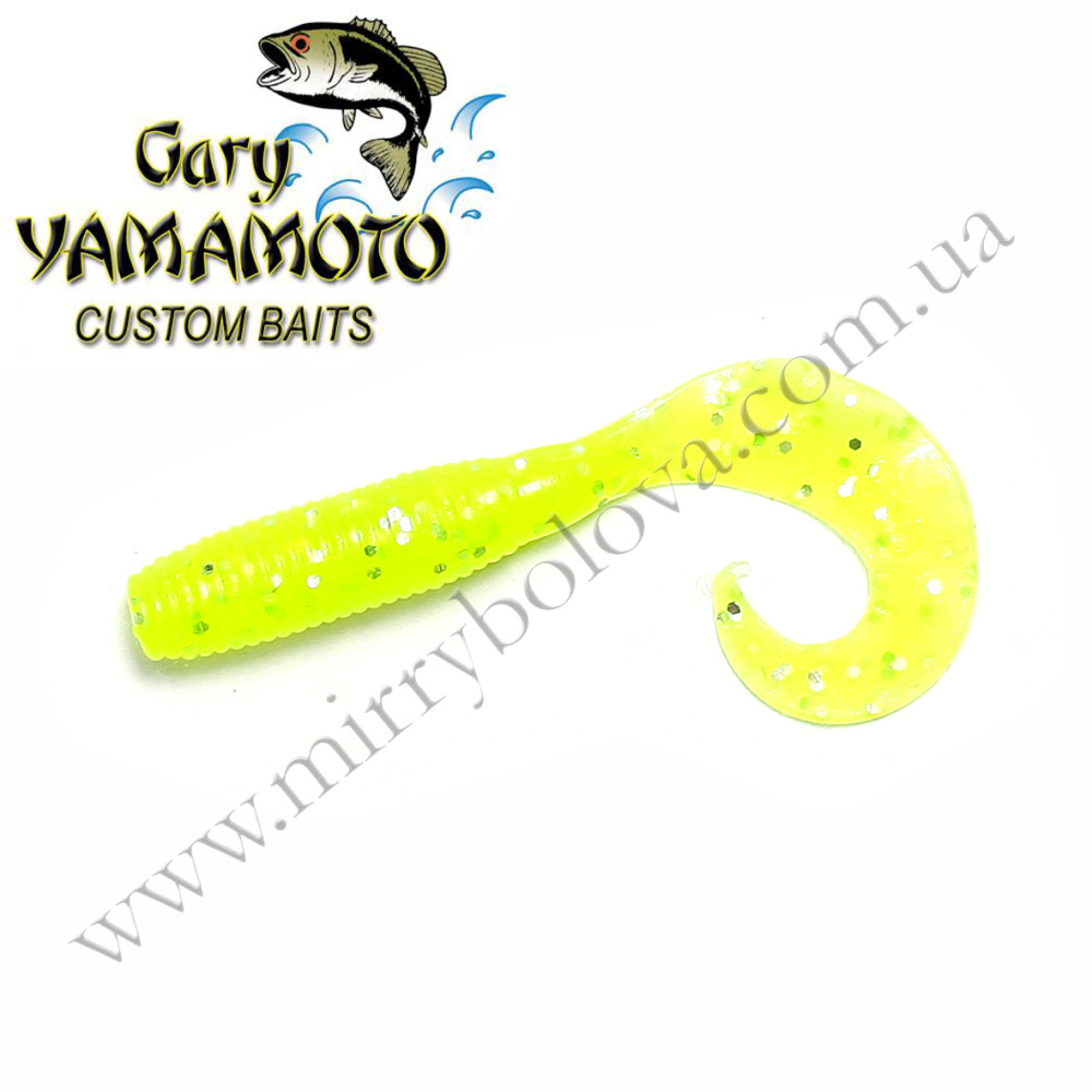 Силікон Gary Yamamoto Single Tail Grub 4" 20pc #Fire Craw