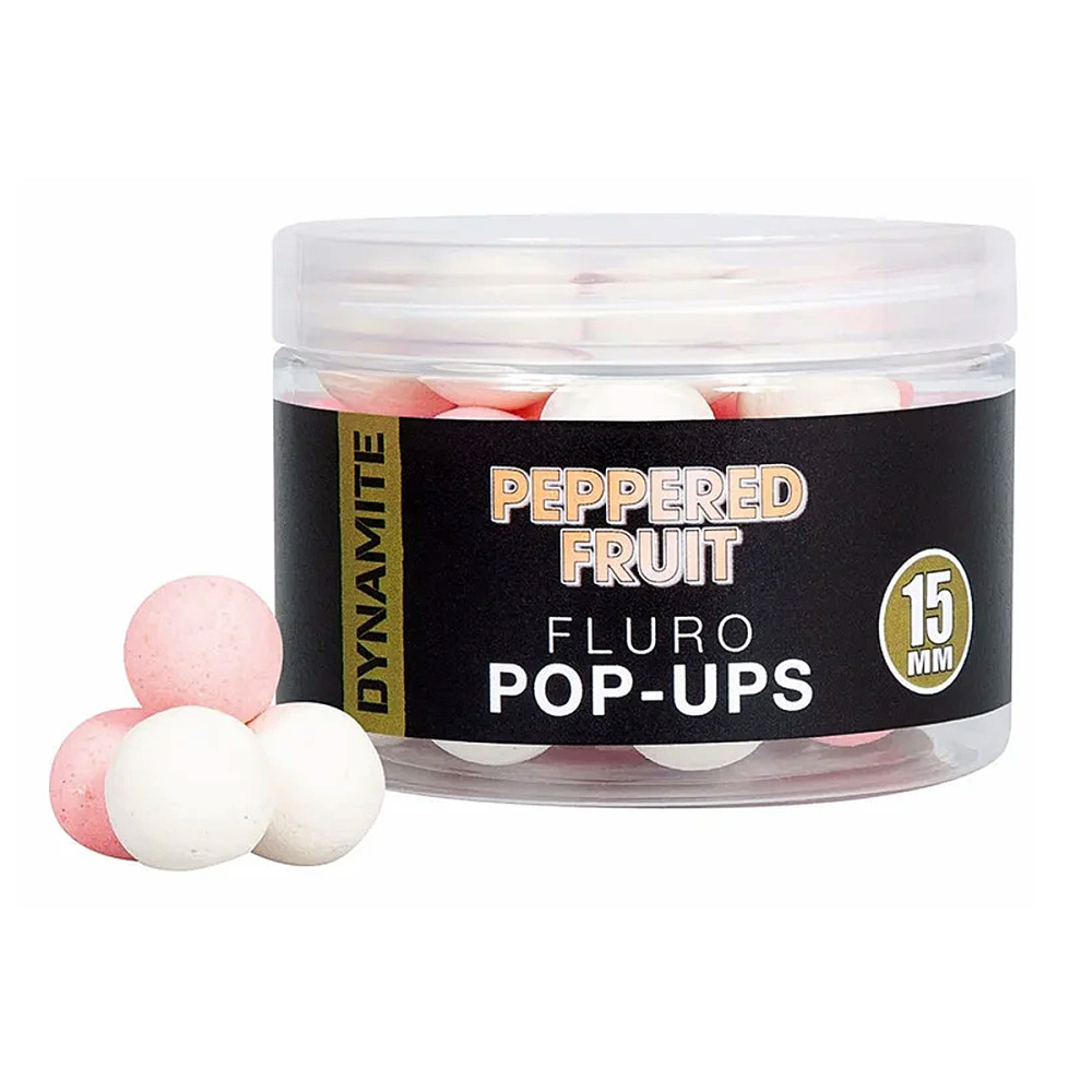 Бойли Dynamite Baits Peppered Squid Fluro Pop-Ups 15mm