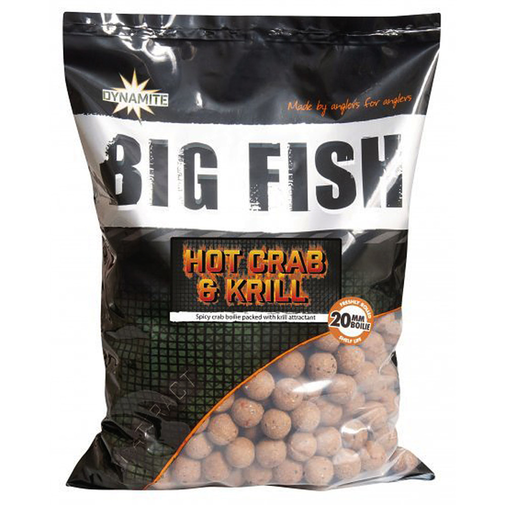 Бойли Dynamite Baits Hot Crab & Krill 15mm Boilie 1.8kg
