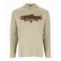 Худі Simms Tech Hoody - Artist Series Stone Trout Fly L
