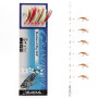 Монтаж Daiwa Grand Wave Mackerel Rig 360° 135cm 0.4/0.6mm #2/0 Red Yellow
