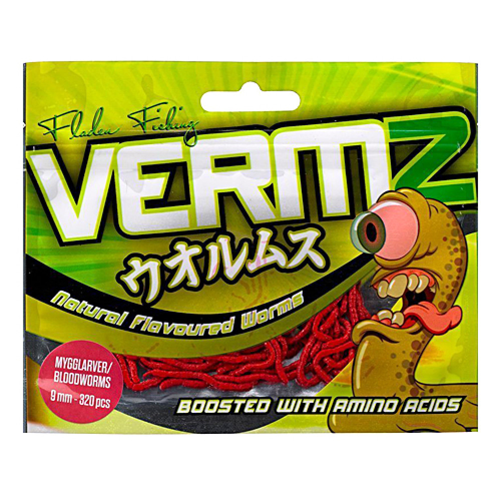 Штучний мотиль Fladen Vermz Bloodworm 9mm 320pcs #01 natural