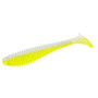 Силікон Big Bite Baits Pro Swimmer 3.8" 6pc #White Ice/Chartreuse