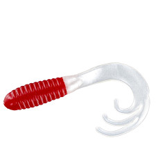 Силікон Big Bite Baits Triple Tip Grub 2" 10pc #Red/White