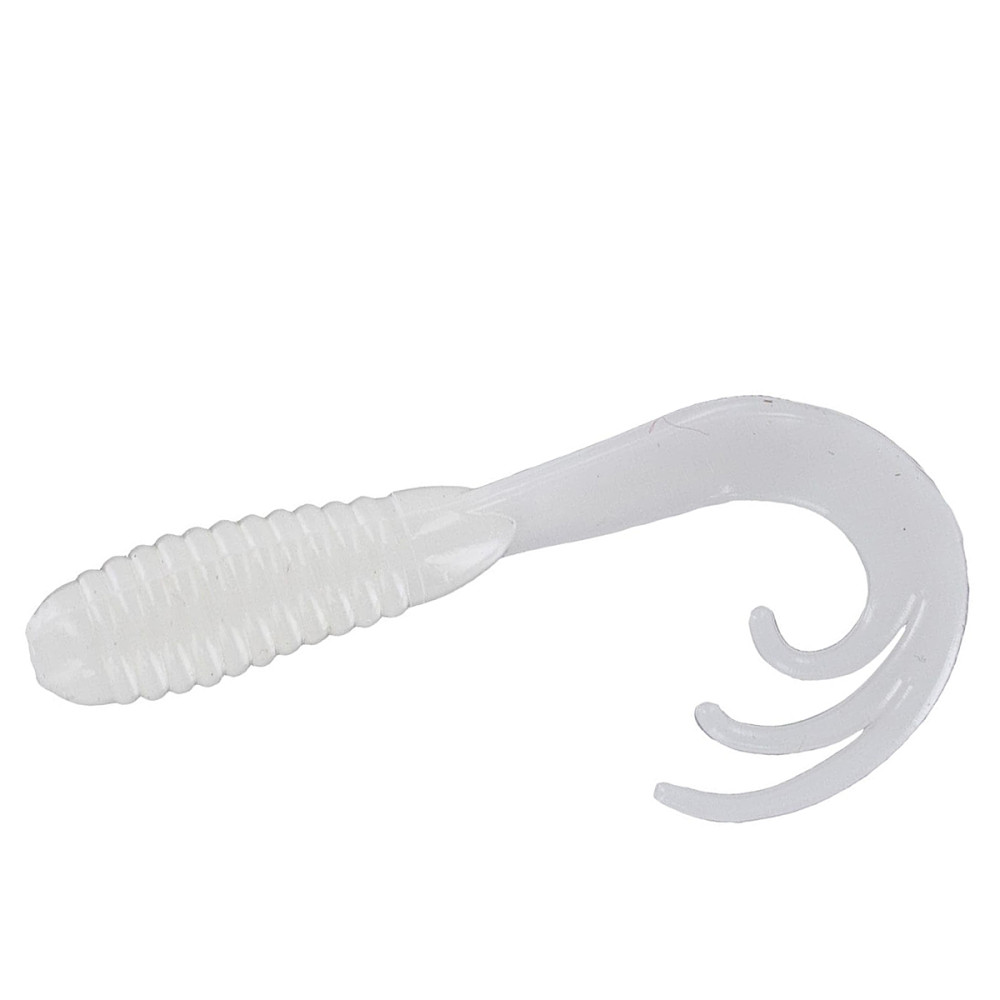 Силікон Big Bite Baits Triple Tip Grub 2" 10pc #White